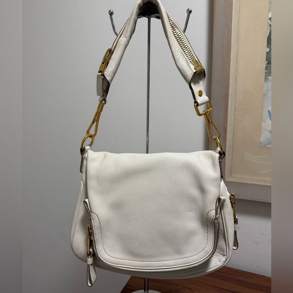 Tom Ford Cream Shoulder Bag - Picture 5 of 14